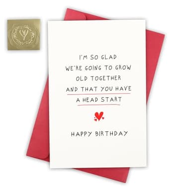 Tarjeta de Cumpleaños para Novio, Tarjetas de Cumpleaños Dulces para Esposa Novia, Tarjeta de Regalo de Cumpleaños de Mamá Papá, Tarjeta de Feliz Cumpleaños con Etiqueta de Cierre & Sobre para Hijo