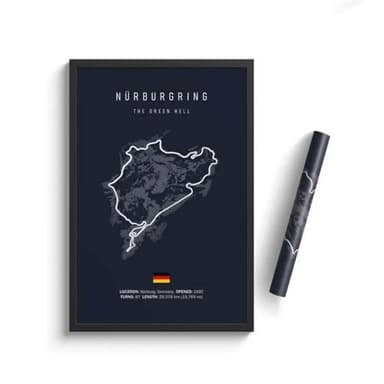Impresión De La Lona F1 Mónaco Circuito De Pista Pintura En Lienzo Fórmula 1 Arte De Pared Póster Nórdico Estético Motorsport Race Imagen para Decoración del Hogar Regalo, 15X20Cm Sin Marco