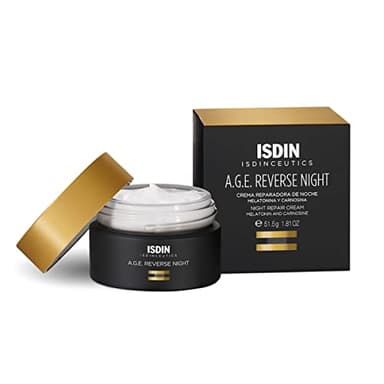 ISDIN Crema Reparadora de Noche con Melatonina Anti Aging, 50 ml (Paquete de 1)