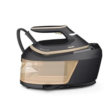 Philips PerfectCare Serie 6000 Centro de planchado, Vapor Potente, Garantía Sin Quemaduras, Diseño Compacto, Depósito de Agua Extraíble de 1.8L, Suela SteamGlide Advanced (PSG6064/80)
