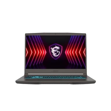 MSI Thin 15 B12UC-1842XES - Ordenador portátil de 15.6" Full HD (Intel Core i5-12450H, 16GB RAM, 512GB SSD, NVIDIA RTX 3050, Sin Sistema operativo) Color Gris - Teclado QWERTY español
