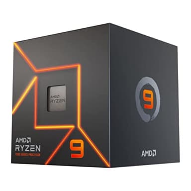 AMD Ryzen 9 7900 Procesador (tarjeta gráfica Radeon integrada, 12 núcleos/24 threads, 65W DTP, Socket AM5, 76MB Caché, Reloj de aumento máx. hasta 5.4 GHz, con ventilador Wraith Prism)