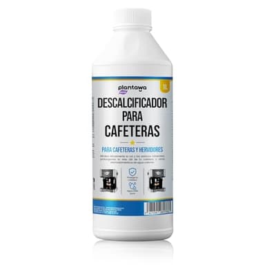 Plantawa Líquido descalcificador 1L. Compatible con todas las máquinas de café. Mantén tu Máquina de Café en Óptimas Condiciones, Elimina la cal incrustada en cafeteras.