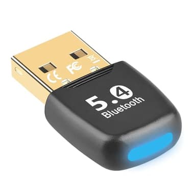 SHUBEIEUMI USB Bluetooth 5.4 Adaptador Bluetooth para PC, PC Dongle Bluetooth Adapter USB, para PC Windows 7/8.1/10/11, para Computadora Portátil Impresora Auricular Ratón