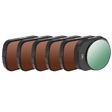 FPVtosky Juego de filtros Mini 4 Pro ND, filtros ND multicapa, juego de filtros CPL para DJI Mini 4 Pro, accesorios para drones, paquete de 6 (CPL, ND16, ND32, ND64, ND128, ND256)