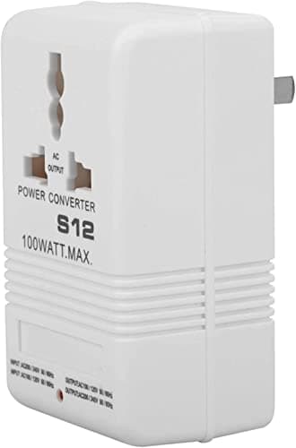 LANTRO JS Convertidor de Voltaje 50W, 220V a 110V y 110V a 220V Step up/Down Adaptador de Viaje, Transformador convertidor de Voltaje,Convertidor de Tensión bidireccional, SW-S12