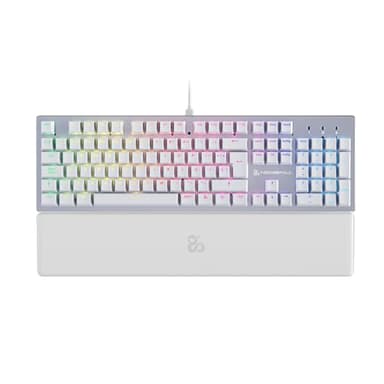 NEWSKILL Serike V2 Blanco | Switch Red Hotswap | Teclado Mecánico Gaming