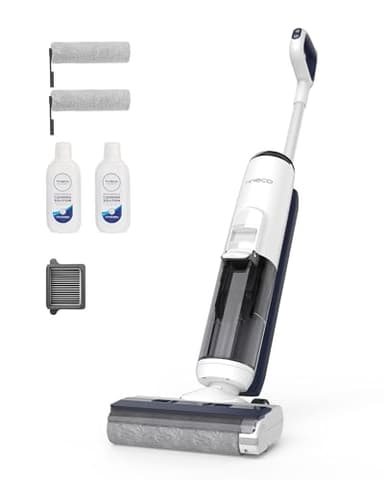 Tineco iFLOOR 5 Breeze Complete Aspiradora/Limpiadora de Suelos en Seco y Mojado, Limpieza en Un Solo Paso para Suelos Duros, Limpieza de Bordes, Autolimpieza Automática, Diseño Ligero e Inalámbrico