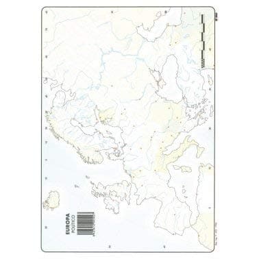 Mapa Mudo Europa Político A4 (10 ud.)