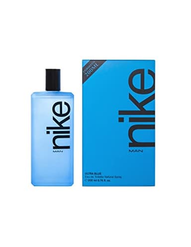 NIKE - Ultra Blue, Colonia Hombre, 200 ml, Perfume Formato Spray, Eau de Toilette Natural y Masculina, Aroma Oriental Floral, Fragancia Fresca, Valiente y de Larga Duración