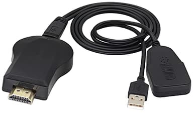 zdyCGTime dongle de Pantalla inalámbrica,Receptor de la exhibición del Adaptador de 1080P HD WiFi TV HDMI,Dispositivo de Pantalla inalámbrico con Micro Cable,Aplicar para de PC/Monitor/TV.(1piezas)