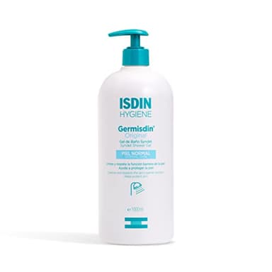 ISDIN GermISDIN Original Higiene corporal y manos, Gel de baño formulado con agentes antisépticos, Fresco, Sin color, 1 Unidad, 1000 ml
