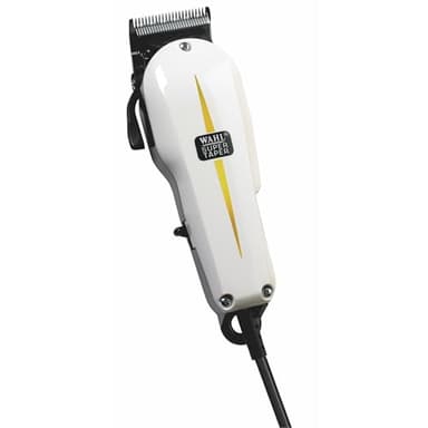 Wahl Super Taper - Cortapelos Profesional - Máquina de Cortar Pelo para Hombre para Eliminar Volumen y Perfilar, Negro/Blanco