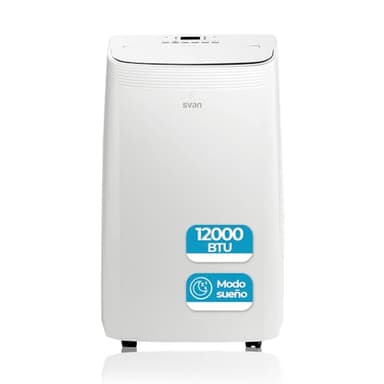 Svan Aire Acondicionado Split, 12000 BTU SAAP1200F. Solo frío, Temporizador, Clasificación Energética