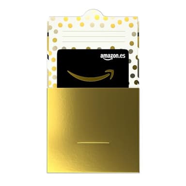 Cheque regalo Amazon.es - Tarjeta desplegable dorada
