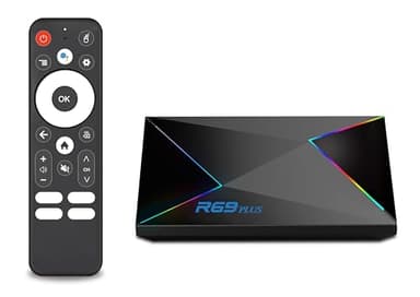 Android TV Box 14.0, 4GB RAM + 32GB ROM Box, CPU Allwinner H728 &GPU Mali G57-MC1 Chipset Android Box, Resolución 4K/8K Soporte 2.4G/5.8G Dual WiFi y Bluetooth 5.0 Smart TV Box 2025