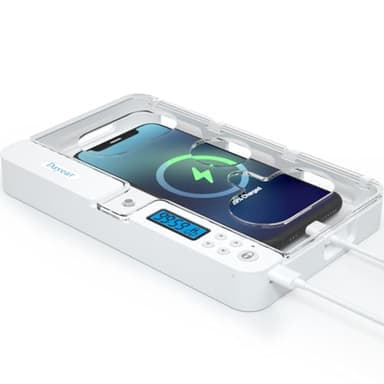 Dayear Caja de Bloqueo para Teléfono con Temporizador, Caja de Casillero para Android Phone/iPhone, Cárcel Telefónica Timed Lock Box para Que los Niños y Adultos se Concentren Más(Translucent)