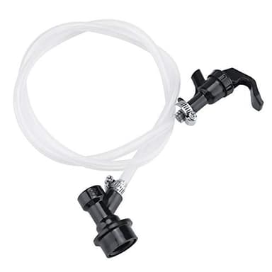Tiiyee Manguera Para Grifo de Cerveza, Cerveza con Enfriador Portatil Barril Profesional Dispensador 100CM Tubo Línea Conjunto Bloqueo Montaje Transparente Picnic Fiesta Y Desconexión Fiestas