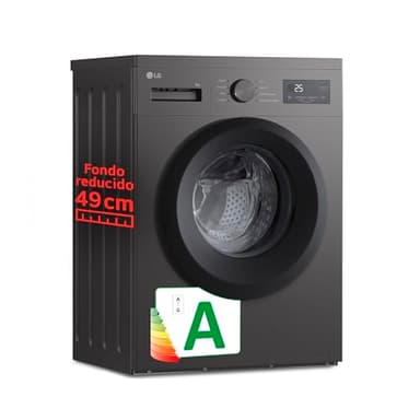 LG F4A1009NDK - Lavadora 9 kg, 1400rpm Clasificación A, Serie 100, Silver grafito