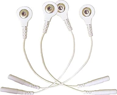 Tens Cable 2mm Máquinas Electrodo Cable 4 piezas