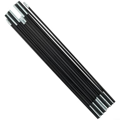 2 postes de fibra de vidrio para tienda de campaña, varillas plegables premontadas, kit de reparación de postes de tienda de campaña para senderismo, camping, mochilero (3 m)