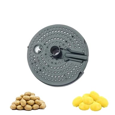 TUKEVA 1 Pcs Pelador de patatas con rallador de plástico Para Thermomix TM6,TM5,TM31 Accesorio para pelador de patatas Procesador de Alimentos Accesorios Para pelar patatas, zanahorias y verduras