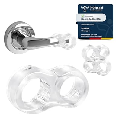 VABNEER PVC Topes de Puerta Silicona 10 Pack Manija de la Puerta de Parachoques Topes de Puerta Silicona Flexiblepara Proteger la Integridad de Paredes&Muebles
