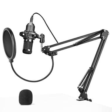 Mars Gaming MMICPRO, Micrófono PC USB, Condensador, Ultra-Alta Definición Streamings, ASMR, Negro