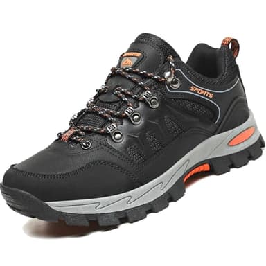 VTASQ Zapatillas de Senderismo Hombres Mujeres Impermeable Bajo Zapatillas de Camping Zapatillas de Deporte Respirable Zapatillas de Trekking Unisex Negro 39EU