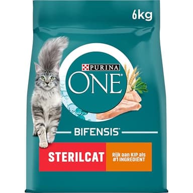 PURINA ONE Bifensis Pienso para Gato Esterilizado Adulto con Pollo y Trigo,bolsa de 6kg