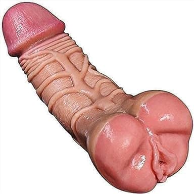 -ṂÅśtūrbådơṛ Sëxúaleş 22Cm 2 en 1 Mḁštúrvḁsèxtőyșè Mâscųlinõs Ręḁl 3D Éxțěñsõr Pëňẹ para Hombre Ŝilicónä Fúñdḁ Pëňẹ Éxțěñsõr Cọnşólådõręș para Mùjêr Buęnós con Eśtīmul