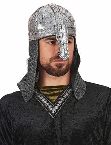 DEGUISE TOI Casco Caballero Guerrero Flexible Adulto
