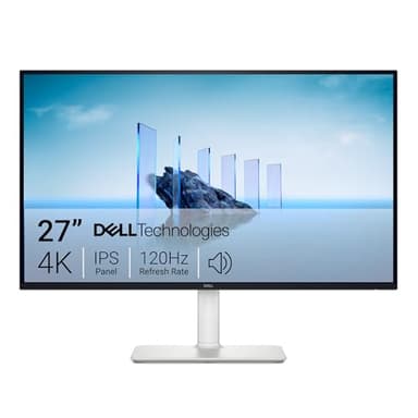Dell 27 Plus 4K Monitor S2725QS 27'' 4K (3840 x 2160) 120Hz 16:9 Pantalla IPS, AMD FreeSync Premium, sRGB 99%, Altavoces Integrados, ComfortView Plus, 2x HDMI 1x DP Ajustable en Altura - Blanco Ceniza