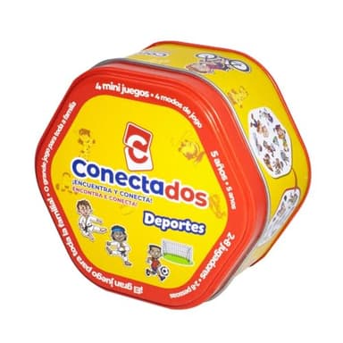 Bizak Conectados Deportes, juego de cartas y habilidad visual donde tendrás que encontrar y conectar antes que nadie (64119006)