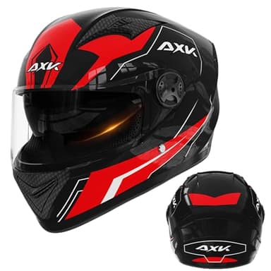 Cascos De Moto para Adultos Casco Integral para Moto, Cascos Integrales A Prueba De Viento De Moda con Doble Visera Abatible hacia Arriba Integradas Transpirable, Casco Moto Hombre Mujer