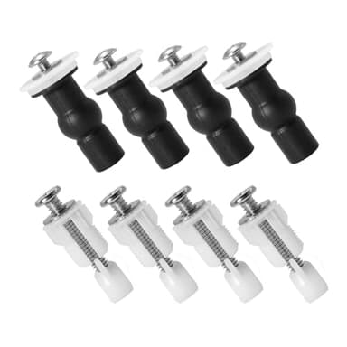 Hugwish 8pcs fijaciones tapa wc, tornillo tapa wc universal, tacos tapa wc, sujecion tapa wc, tapa wc fijacion superior (2)