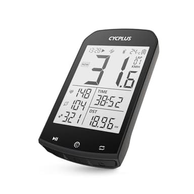 CYCPLUS GPS Computadora para Bicicleta Velocímetro y odómetro para Bicicleta Ant + Computadora para Ciclismo inalámbrica Bluetooth con aplicación Pantalla LCD de 2,9 Pulgadas con retroiluminación