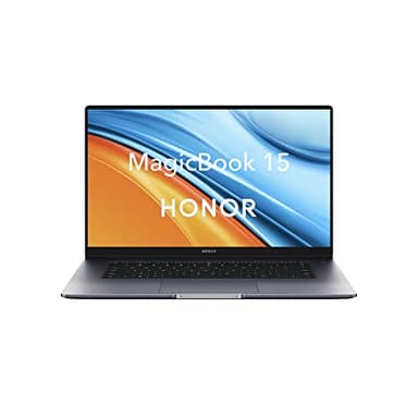 Honor MagicBook 15 Ordenador portatil (Pantalla FullView IPS FHD de 15,6 Pulgadas, AMD Ryzen 5500U, 8GB RAM, 512 GB SSD), Cuerpo metálico Ultraligero, Sensor Huella, Teclado Español, WIN11-Space Gray