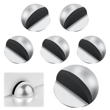 6 PCS Tope Puertas Suelo, Tope Puerta Suelo Autoadhesivos, Topes Puertas Suelo Adhesivos con Topes de Goma, Tope de Puerta para Suelo Para Suelo Y Pared, Todos Los Suelos Duros,Proteger