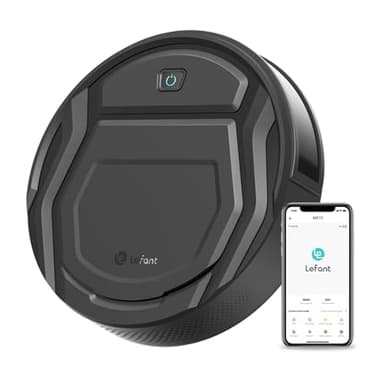 LEFANT Robot Aspirador 2200Pa, Aspirador Robot Autonomía de 120Mins, WiFi/App/Alexa, Sensor Mejorado de Anticolisión/Caída Navegación Inteligente, Delgado y Silencioso, 6 Modos de Limpieza M210 Pro