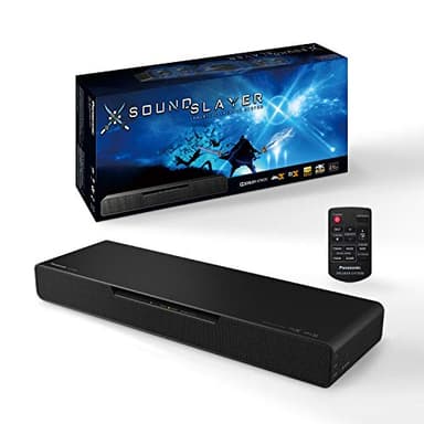 Panasonic SC-HTB01 SoundSlayer Altavoz para Juegos con subwoofer Incorporado (Dolby Atmos y DTS:X, Bluetooth, Audio de Alta resolución, HDMI) - Negro [Exclusivo para Amazon]