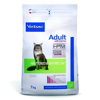 Hpm Virbac Feline Adult Neutered Entire Salmon 7Kg