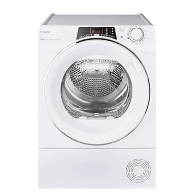 Candy RapidÓ ROE H9A3TCEX-S, Secadora de Condensación, 9KG, Bomba de Calor, Pantalla Smart Text, WiFi, App hOn, 14 Ciclos, 7 Rápidos, Cajón Condensación Easy Case de 5L, Inicio Diferido 24H, Blanco