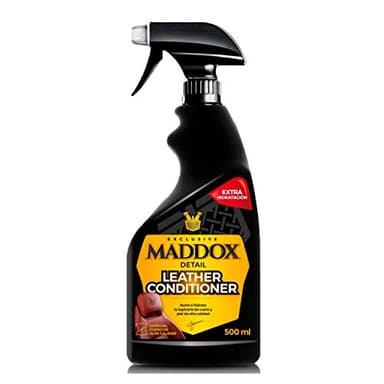 Maddox Detail - Acondicionador y Limpieza Coche Cuero | Limpiador Asientos de Cuero y Piel | Limpieza Coche Hidratante y Tratamiento Cuero Coche | Limpiador Cuero Coche | Leather Conditioner 500ml