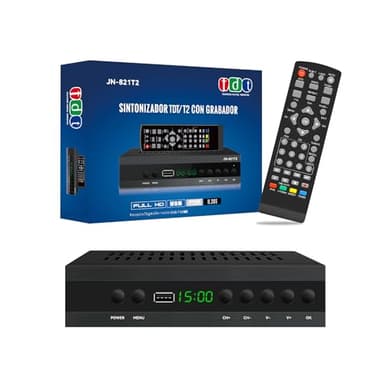 Decodificador TDT HD 2024 Alta Definición TDT HD 1080p Grabador USB, WiFi, Hdmi, Scart- Dvb-t T2 H.265 Hevc Full HD Pvr Sintonizador De Televisión Digital Terrestre TV Box TDT para TV Antigua