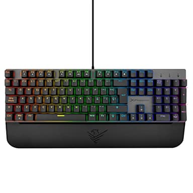 Phoenix Mk1 Elite, Teclado Mecánico Gaming RGB, Español, Swtiches Brown, Programa Configuración, Reposamanos Magnético