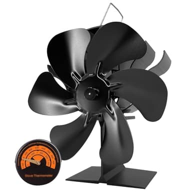 YAZIONG Ventilador de Estufa para Chimeneas - 6 Piezas para Leña, Manto y Estufa de Gas