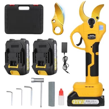 Tijeras de Podar Electricas, Apertura Máxima de La Hoja 50 mm, 4000mAh Batería Sharp Sk7, 2 Tamaños de Apertura con Monitor, Tijeras de Podar con Motor Brushless para Jardinería,Árboles Frutales