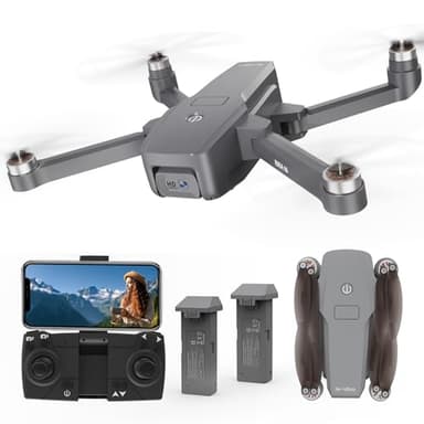 Drones con Camara 4K Motor sin Escobillas Drone con 2 Cámaras 40KM/h MAX Resistente al Viento 4 Niveles Dron 5GHz FPV RC Quadcopter para Adultos 2 Baterías Vuelo de 30 Minutos IDEA16