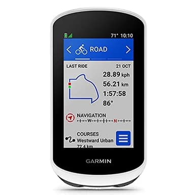 Garmin Edge Explore 2, Ciclocomputador de 3 Pulgadas, con GPS Intuitivo, Funciones de VO2, Registros personales, Unisex Adulto, Blanco, Única